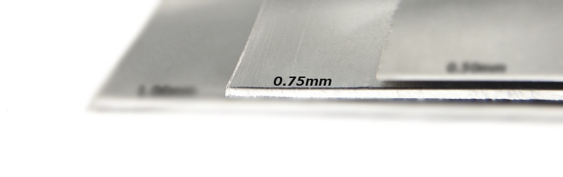 Sterling silver sheet metal .925 21 Gauge 0.75mm thick
